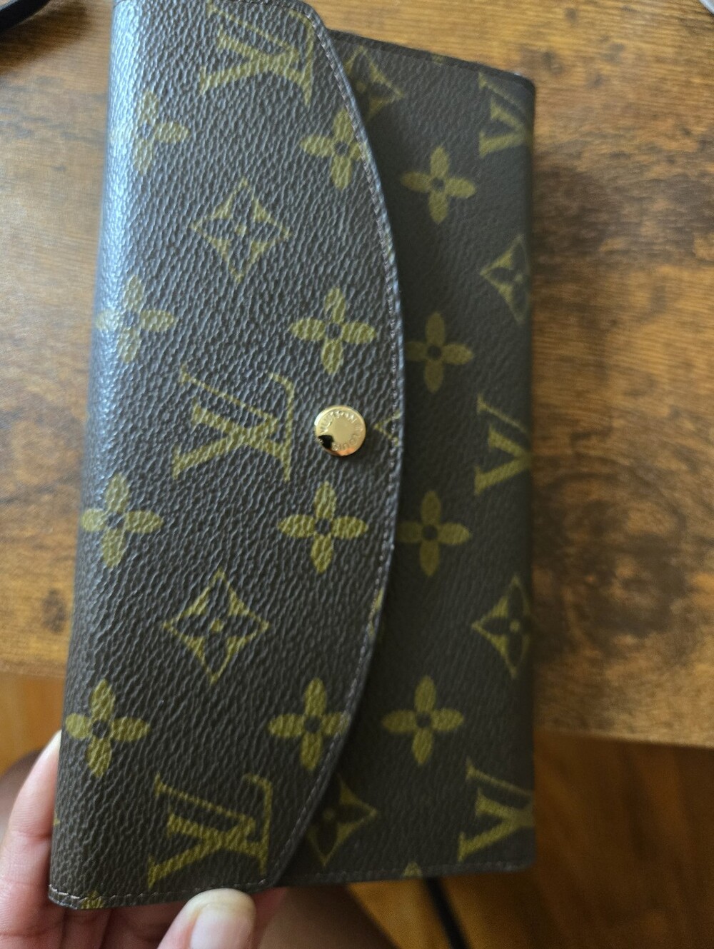 Louis Vuitton Vintage Sallie Monogram Canvas Long Wallet - Brown